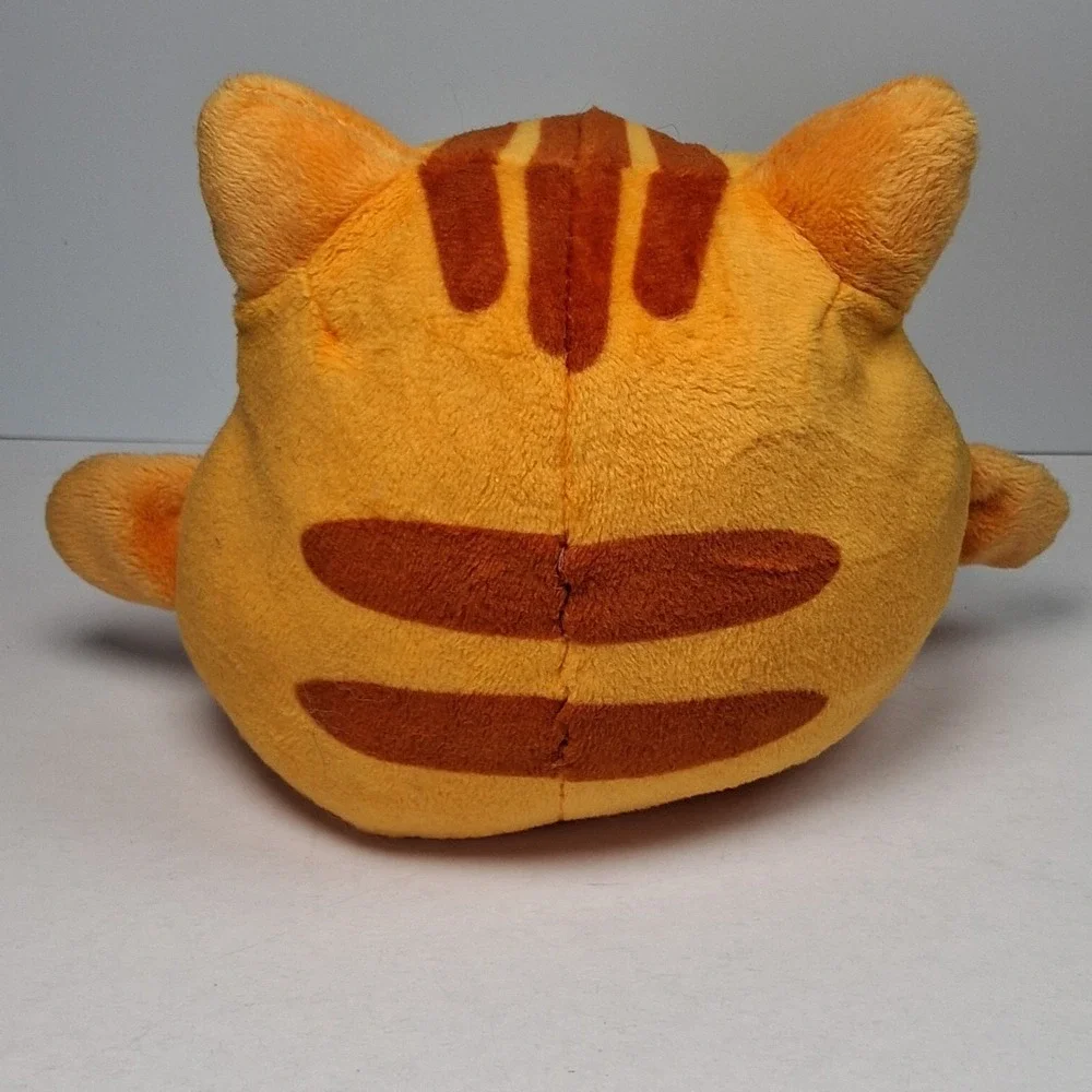 TeeTurtle Original Reversible Cat Plush - Orange Tabby - Happy & Angry